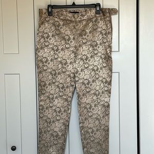 Talbots gold dressy pants. Size 8. Side zip